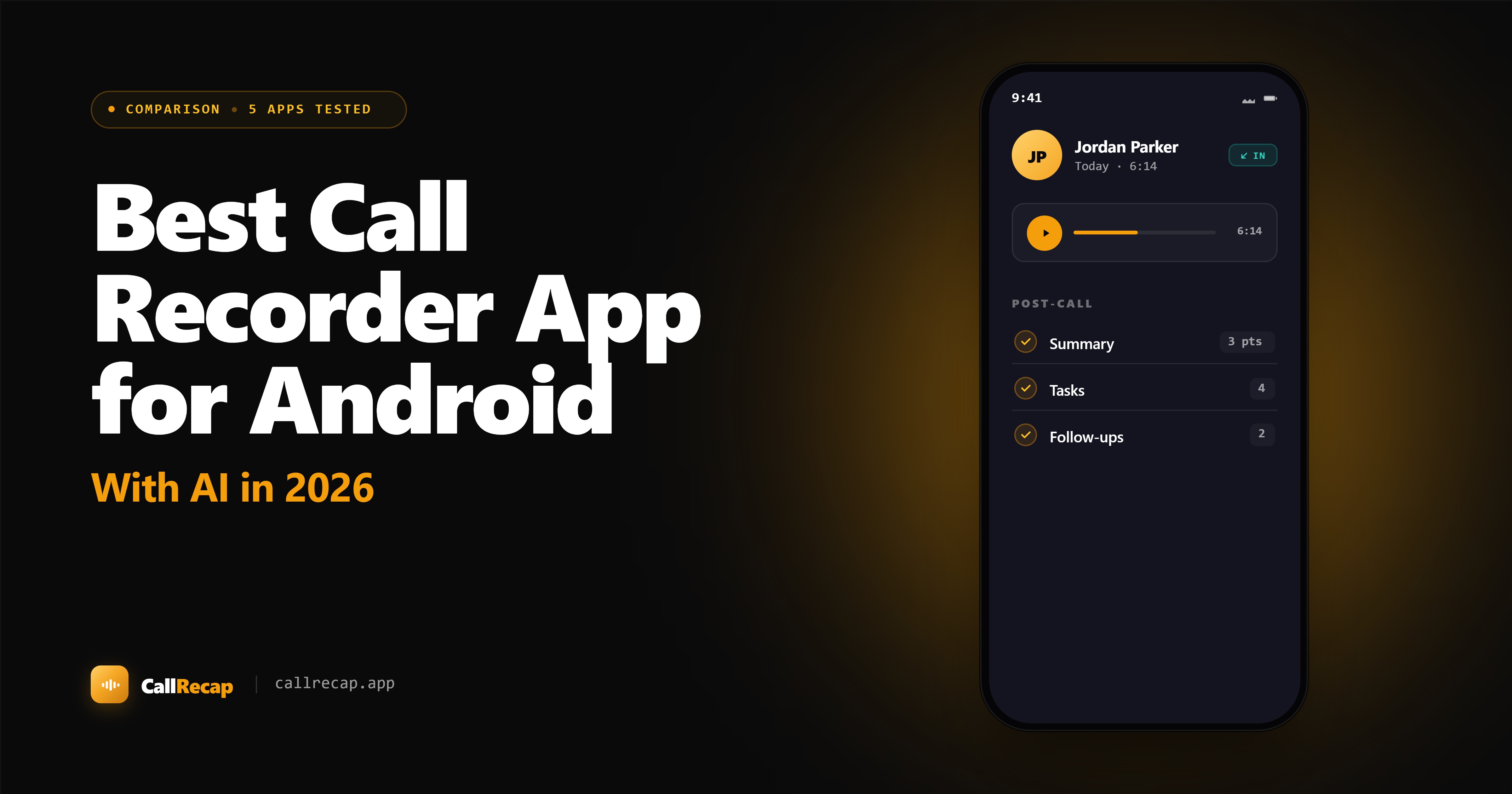 Best Call Recorder App for Android With AI in 2026