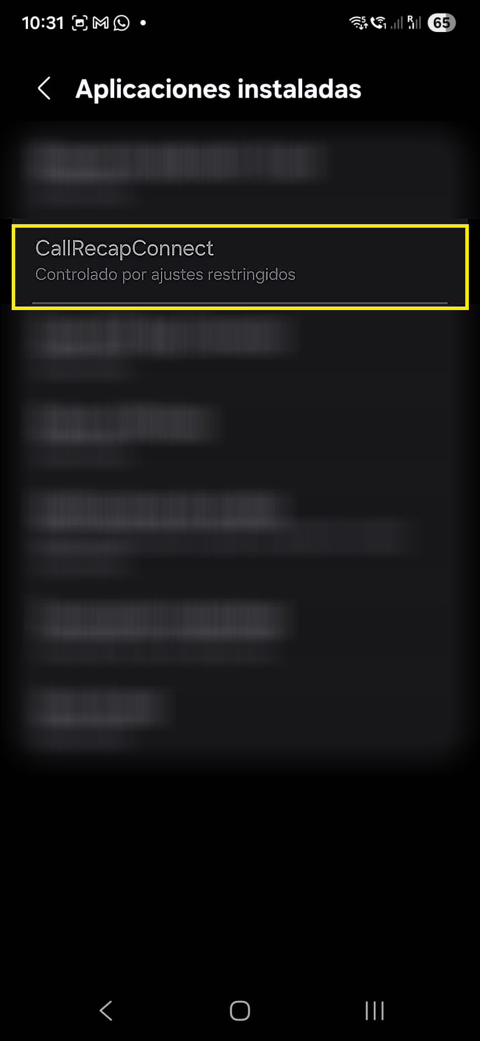 Restricted blocked